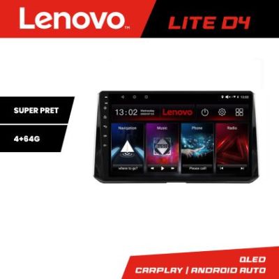 Navigatie Toyota Corolla 2019- Lenovo Kit-388-levin 4+64 GB Android Waze USB Navigatie Internet Youtube Radio