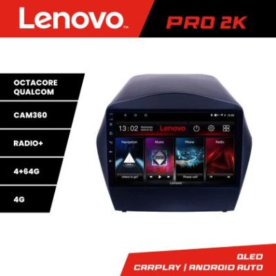 Navigatie Hyundai IX35 Lenovo Kit-361 8 core QLED 2K 4+64 360 Android Waze USB Navigatie Internet Youtube Radio