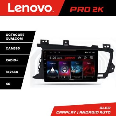 Navigatie Kia Optima 2011-2013 Lenovo Kit-091 8 core QLED 2K 8+256 360 Android Waze USB Navigatie Internet Youtube Radio