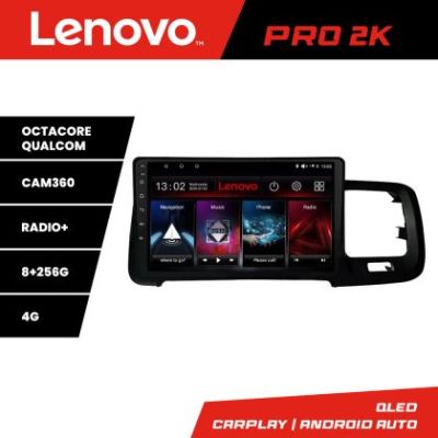 Navigatie Volvo S60 2014-2018 cu sistem Sensus Connect Lenovo Kit-s60-14 8 core QLED 2K 8+256 360 Android Waze USB Navigatie Internet Youtube R