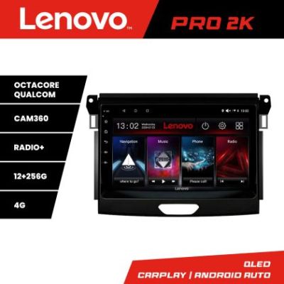 Navigatie Ford Ranger Lenovo Kit-574 8 core QLED 2K 12+256 360 Android Waze USB Navigatie Internet Youtube Radio