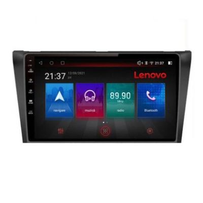 Navigatie Mazda 3 2009-2014 Lenovo Kit-034 8 core QLED Qualcomm 4+64 360 Android Waze USB Navigatie Internet Youtube Radio