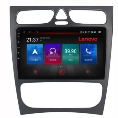 Navigatie Mercedes C W203 2000-2004 Lenovo Kit-clk 8 core QLED Qualcomm 4+64 360 Android Waze USB Navigatie Internet Youtube Radio