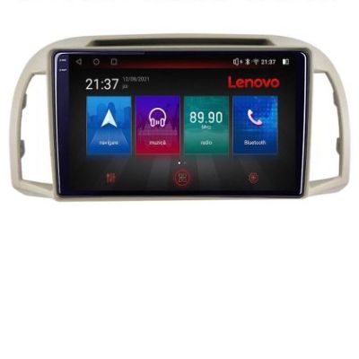 Navigatie Nissan Micra 2002-2010 Android radio gps internet 8 core QLED Qualcomm 4+64 360 Lenovo