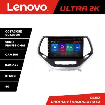 Navigatie Jeep Cherokee 2014-2019 M-248 Octa Core Android Radio Bluetooth GPS WIFI/4G DSP 2K 8+128GB 360 Toslin