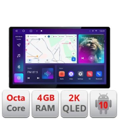 Navigatie dedicata Toyota 2DIN N-TY2DIN Edonav ecran 13" 2K 8 si 128 Android Waze USB Navigatie 4G 360 Toslink Youtube Radio KIT-T