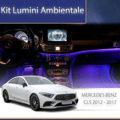 Lumini ambientale Mercedes CLS  W218 2012-2017 dedicat set complet control telefon sau sistem original