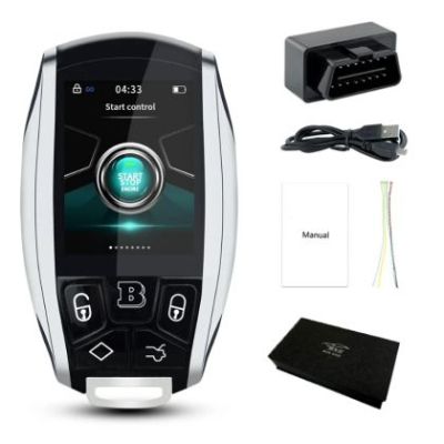 Cheie smart Bentley cu touchscreen keyless entry 980 Argintiu