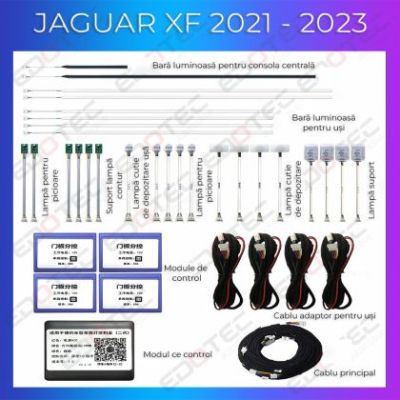 Lumini Ambientale Jaguar XF 2021-2023 set complet control telefon sau sistem original