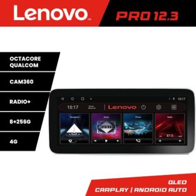 Navigatie universala 2din-2 Lenovo PRO 8+256 12.3 inch qled android 4G DSP gps internet  C