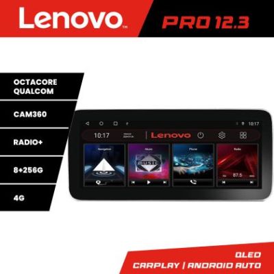 Navigatie Peugeot Bipper, CitroenNemo, Fiat Qubo 2008-2017 Lenovo PRO 8+256 12.3 inch qled android 4G DSP gps internet  Kit-bipper v2