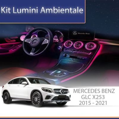 Lumini ambientale Mercedes GLC X253 dedicate tweetere rotative 4D control din sistemul original si telefon