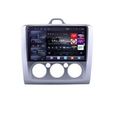 Navigatie Ford Focus 2 Clima Manuala 2005-2010 Edotec Kit-140-manual 8 core QLED 2K 16+512 360 Android Waze USB Navigatie Internet Youtube Radio