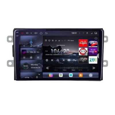 Navigatie Dacia dupa 2012 Edotec Kit-Dacia 8 core QLED 2K 16+512 360 Android Waze USB Navigatie Internet Youtube Radio