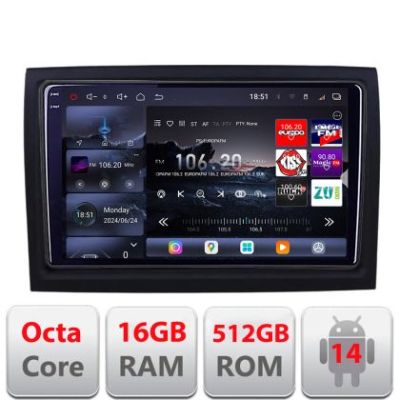 Navigatie Fiat ducato 2006- Edotec Kit-DUCATO 8 core QLED 2K 16+512 360 Android Waze USB Navigatie Internet Youtube Radio v1