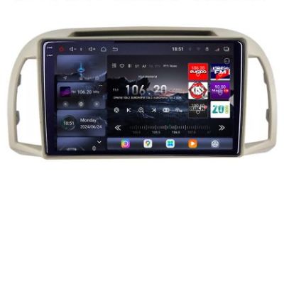 Navigatie Nissan Micra 2002-2010 Android radio gps internet 8 core QLED 2K 16+512 360 Edotec