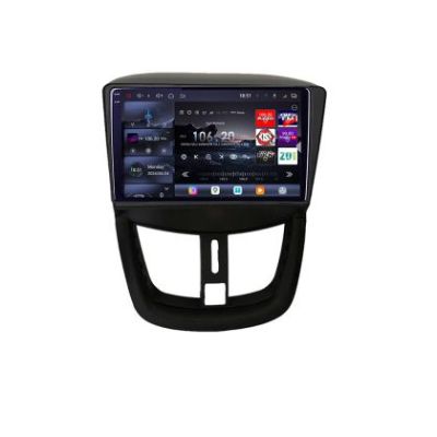 Navigatie Peugeot 207 Edotec Kit-PE01 8 core QLED 2K 16+512 360 Android Waze USB Navigatie Internet Youtube Radio