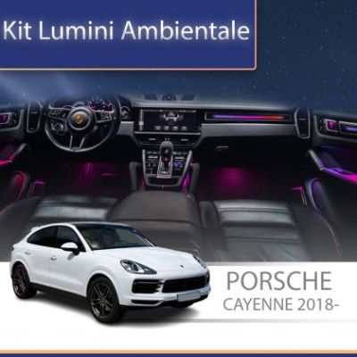 Lumini ambientale Porsche 2018-  trim pentru consola centrală control telefon sau sistem original