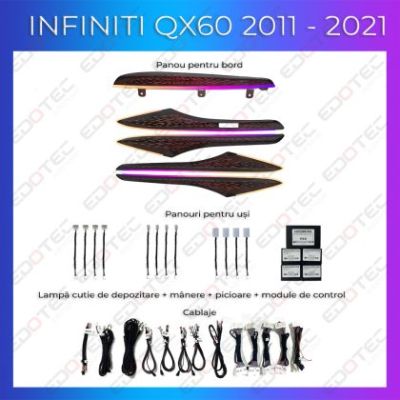 Lumini ambientale Inifnity QX60 2011-2021 set complet control telefon sau sistem original