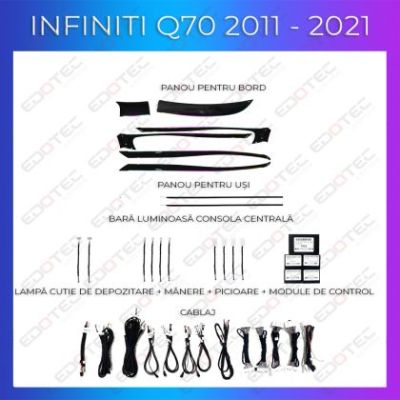 Lumini ambientale Inifnity Q70 2011-2021 set complet control telefon sau sistem original