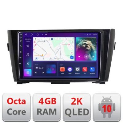 Navigatie Nissan Qashqai/X-Trail 2013- C-353 Android Octa Core Ecran 2K QLED GPS 4G 4+32GB 360 KIT-353+EDT-E409-2K