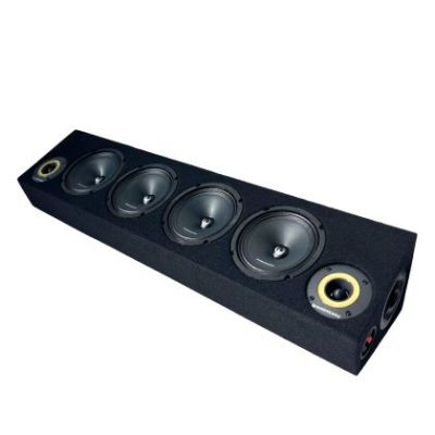 Cutie de difuzoare Phonix Gold 1700W ieșire SPL 2 x 4 OHM 4 x difuzoare midrange 2 x tweetere pro audio