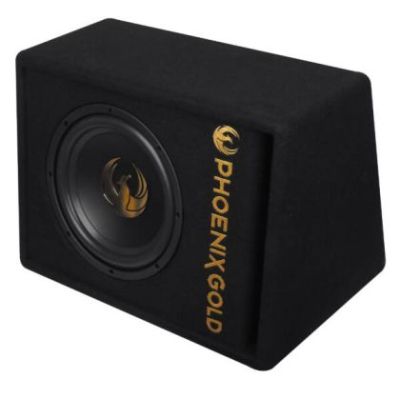 Subwoofer activ Z8AB Phoenix Gold, 8 inch, 125W RMS, max 500W, kit de cabluri incluse