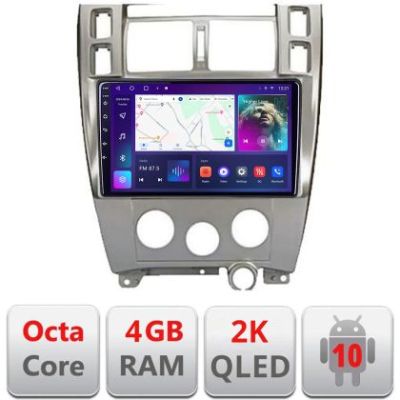 Navigatie HHyundai Tucson Manual C-1001 Android Octa Core Ecran 2K QLED GPS 4G 4+32GB 360 KIT-1001+EDT-E410-2K